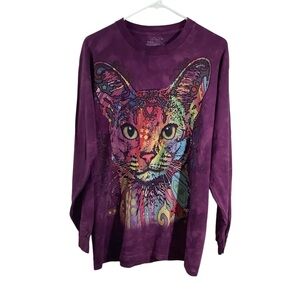 The Mountain Cat Tie Dye Long Sleeve Top